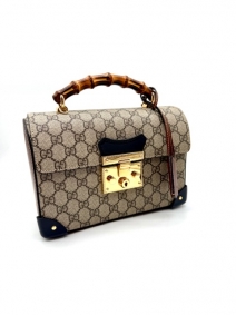 Brand handbags |  | Padlock Gucci with bamboo handle | Second-hand Gucci handbags