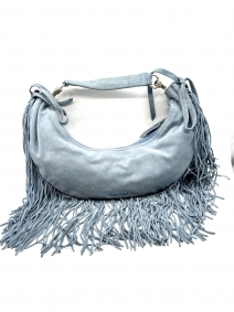 Borse di marca |  | Miu Miu Suede Boho Bag in suede azzurro baby