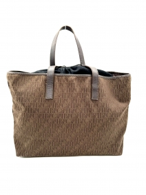 Shopping Bag Carolina Herrera de nylon marrón | Bolsos Lujo