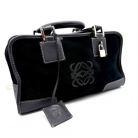 Loewe amazona black suede