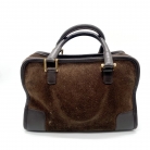 Amazona Loewe in camoscio color cioccolato