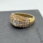 bvlgari gold and diamonds ring