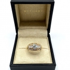 bvlgari gold and diamonds ring