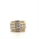 anillo de oro amarillo de 18 kt