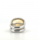 anillo de oro blanco de 18 kt