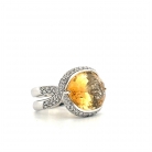 anillo de oro blanco de 18 kt