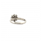 anillo de oro blanco y diamantes