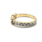 Anello DIOR con logo e cristalli