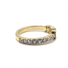 Anello DIOR con logo e cristalli