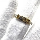 Anello DIOR con logo e cristalli