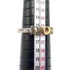 Anello DIOR con logo e cristalli