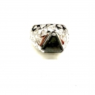 Anello in oro bianco con diamanti