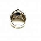 Anello in oro bianco con diamanti