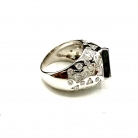 Anello in oro bianco con diamanti