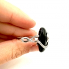anillo oro y onix