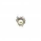 Gold and pearl ring