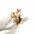 anello in oro giallo con diamanti