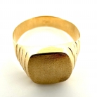 Anello chevalier classico in oro