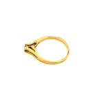 Anello solitario in oro