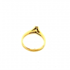 Anello solitario in oro