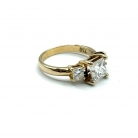 anillo trilogy oro y diamantes