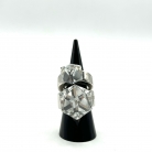 Silver Versace ring in stainless steel