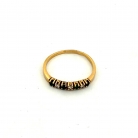 Vintage ring with green emeralds