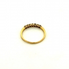 Vintage ring with green emeralds