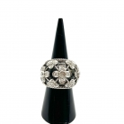 anillo Yanes de oro blanco