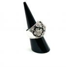 anillo Yanes de oro blanco