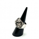 anillo Yanes de oro blanco