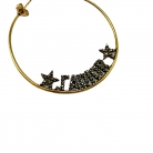 Dior creole-style hoop earrings