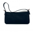 Baguette Fendi in velluto nero