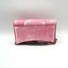 Balenciaga Hourglass in pelle rosa effetto denim