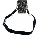 Borsa a tracolla in tela jacquard Christian Dior Rider.