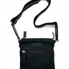 Bandolera Messenger Gucci de nylon guccisima negro