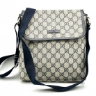 Borsa a tracolla messenger con monogramma Gucci