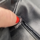 Borsa a tracolla nera Miu Miu in morbida pelle