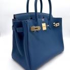 Birkin 30 Bleu tie Hermès