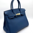 Birkin 30 Bleu tie Hermès
