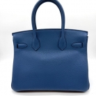 Birkin 30 Bleu tie Hermès