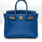 Birkin 30 Bleu tie Hermès