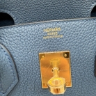 Birkin 30 Bleu tie Hermès
