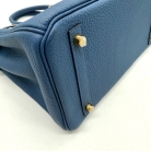 Birkin 30 Bleu tie Hermès