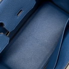 Birkin 30 Bleu tie Hermès
