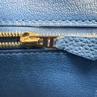 Birkin 30 Bleu tie Hermès
