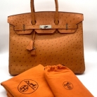 Birkin 35 avestruz