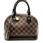 ALMA BB DAMIER EBENE LOUIS VUITTON BAG WITHOUT SHOULDER STRAP