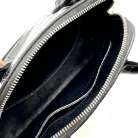 BALENCIAGA VILLE NANO BAG IN BLACK LEATHER DIE-CUT CROCODILE