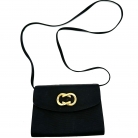 Borsa a tracolla Gucci in tessuto nero